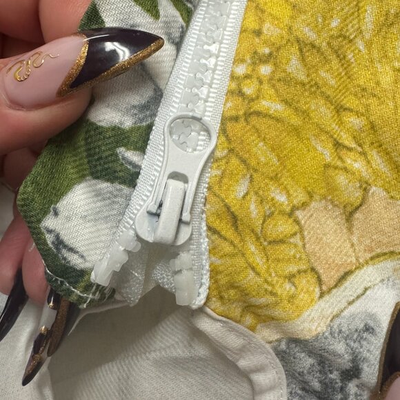 Williams Sonoma Limone 100% Cotton Table Cloth Lemons Italy With Umbrella Hole - Picture 13 of 13